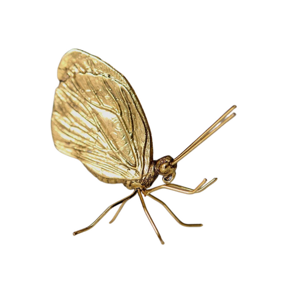 Minimalist Gold Insect Decorative Sculpture