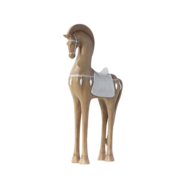 Escultura Decorativa Escandinava Cavalo Elegante - 122608