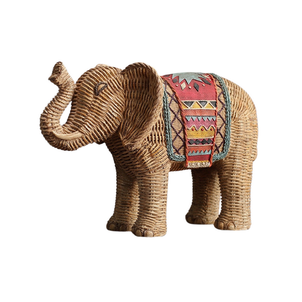 Escultura Decorativa Elefante Vintage Retrô - 122606