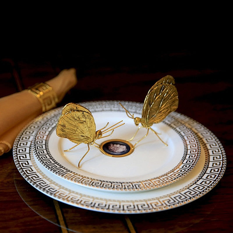 Escultura Decorativa Minimalista Inseto Ouro - 122616