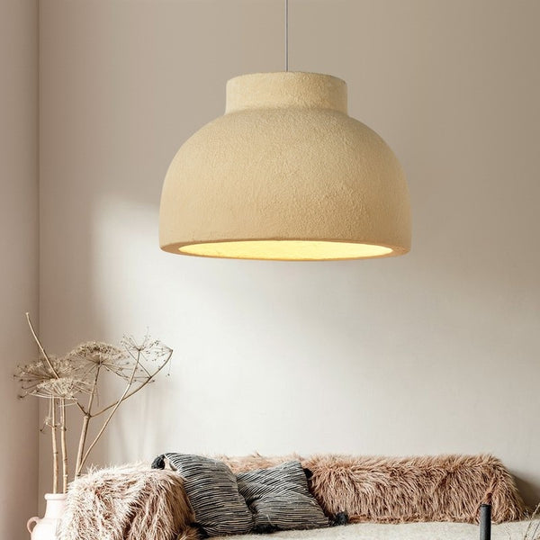 Japandi Creamy Ceiling Lamp