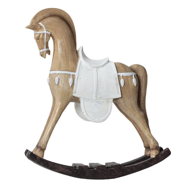 Escultura Decorativa Escandinava Cavalo de Balanço - 122607