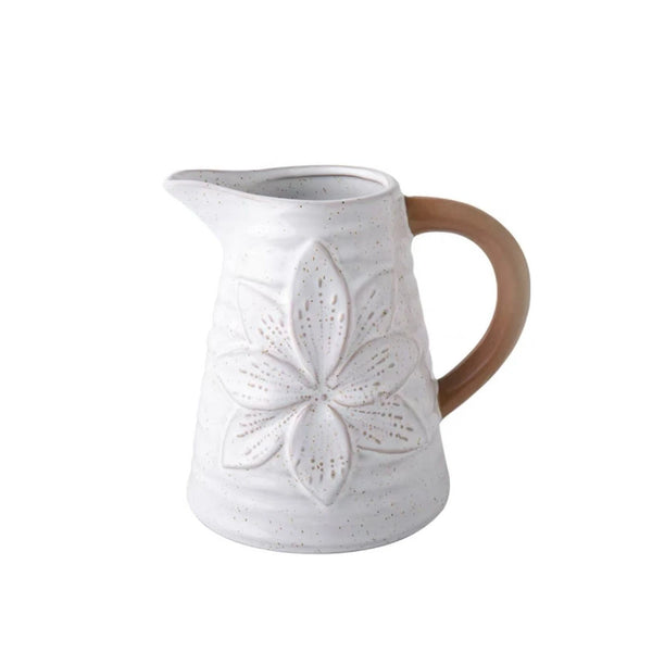 Vaso Decorativo Cerâmica Flores Vintage - 112514