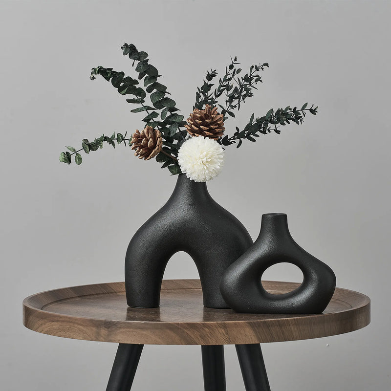 Urban Ceramic Decorative Vase - Kit 2 pcs
