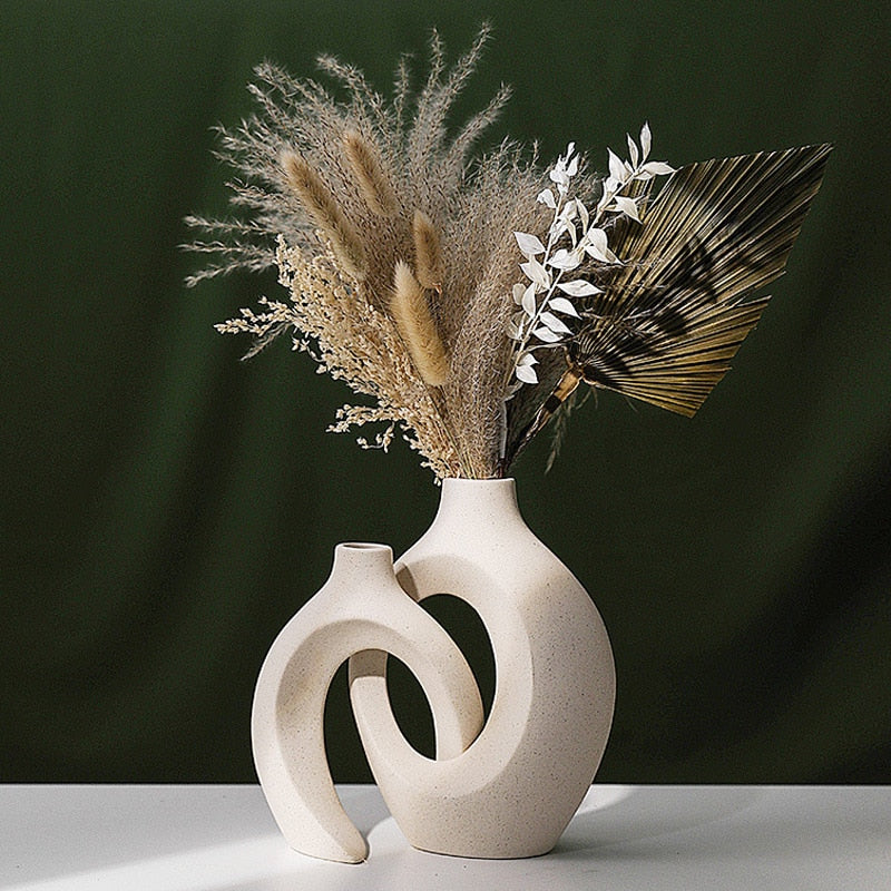 Intertwined Ceramic Decorative Vase