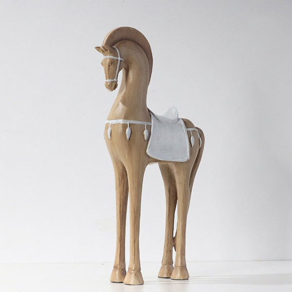Escultura Decorativa Escandinava Cavalo Elegante - 122608