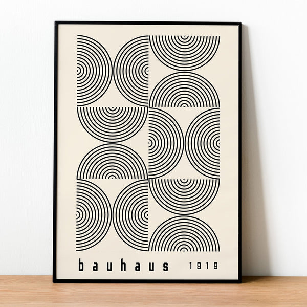 Quadro Decorativo Canvas Bauhaus Abstract Vintage