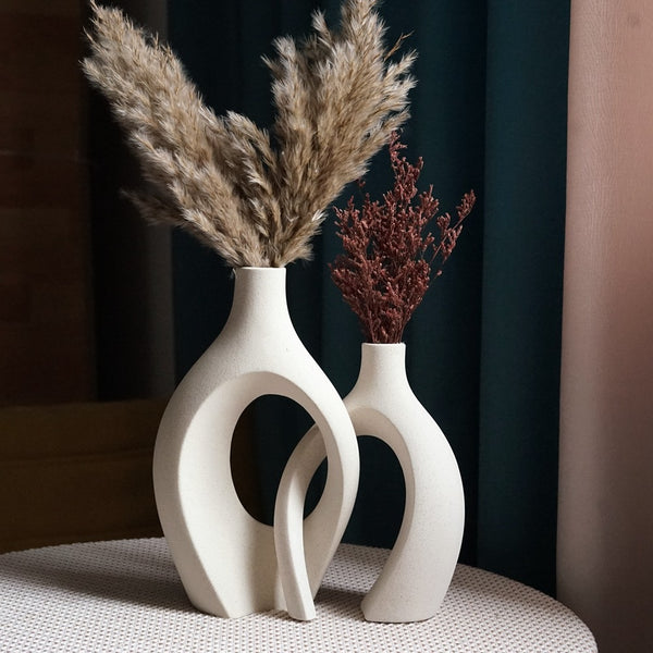 Intertwined Ceramic Decorative Vase