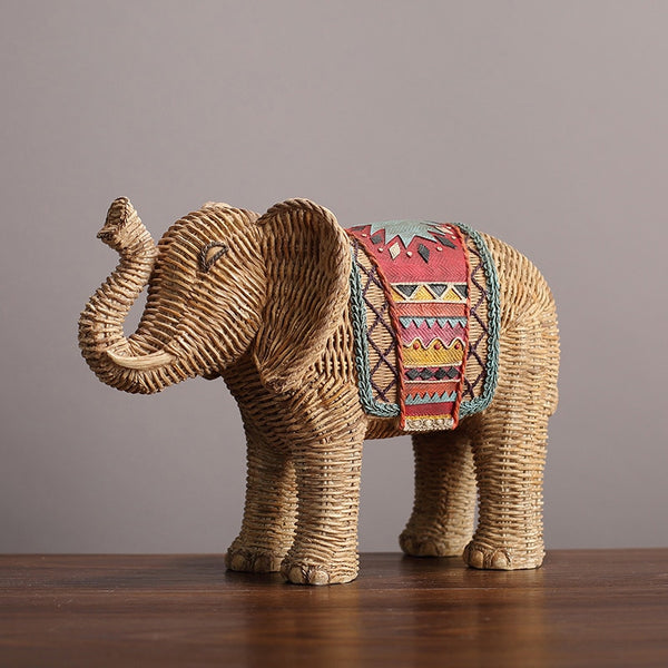 Escultura Decorativa Elefante Vintage Retrô - 122606