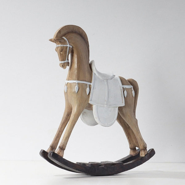 Escultura Decorativa Escandinava Cavalo de Balanço - 122607